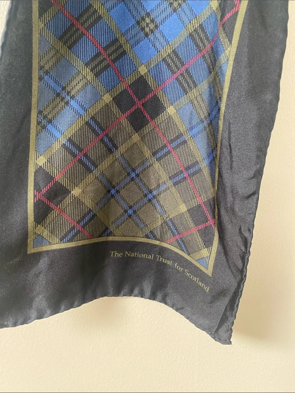 The national trust for Scotland Silk Plaid long scarf
